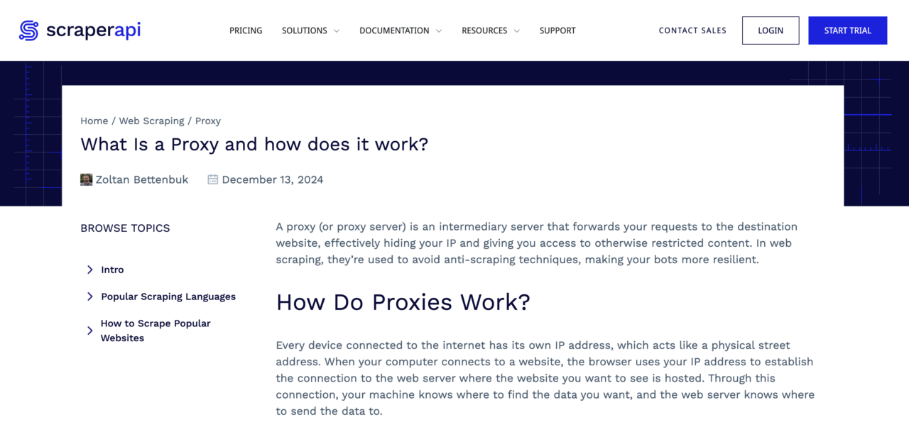 What is a proxy and how does it work? - ScraperAPI