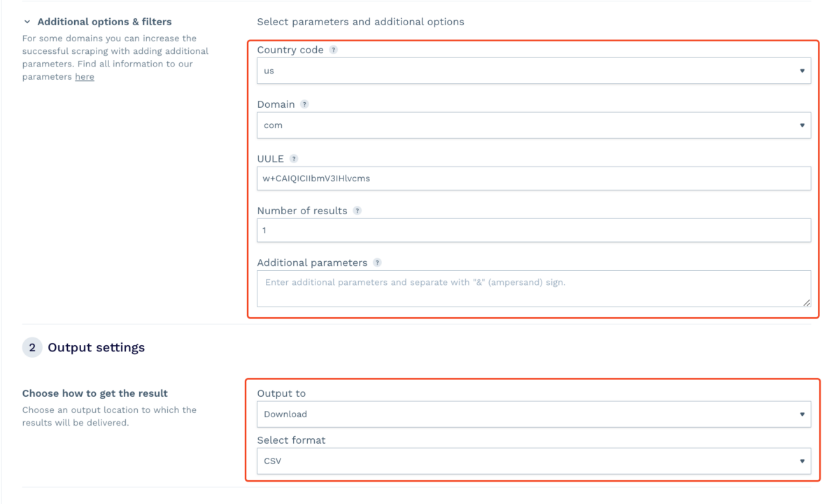 Choosing datapipeline location, domain and other preferences