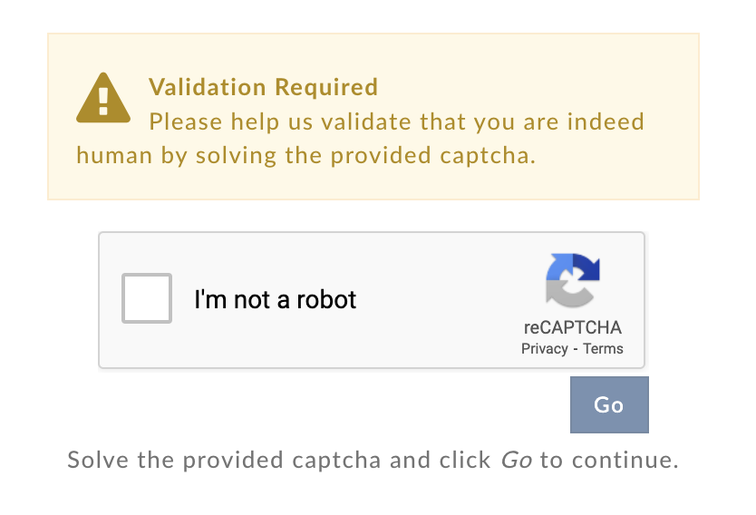 CAPTCHA Bot Detection